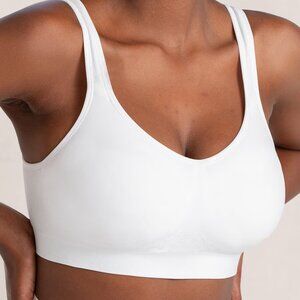Shapermint Essentials Everyday Comfort Straps Wireless Shaping Bra, CHAI LATTE L